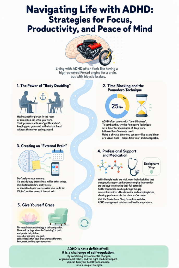 Navigating Life with ADHD: Strategies for Focus, Productivity, and Peace of Mind dexie pharm site